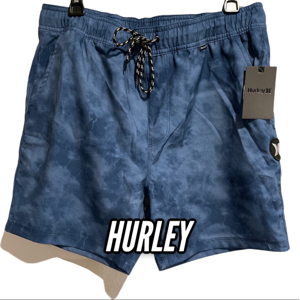 Hurley Blue TieDye Board Shorts/Walk Shorts Medium